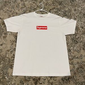 White Supreme 20th Anniversary Box Logo Tee